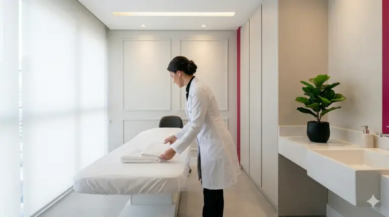 não pode ter na sala de estética