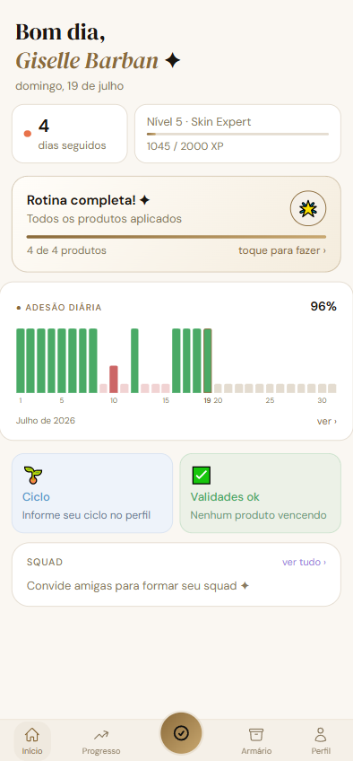 App Pelle IQ — painel de acompanhamento